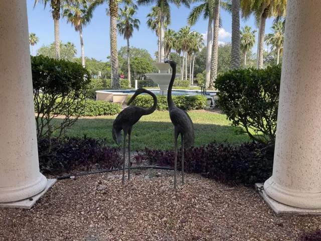 Sandhill crane sculptures