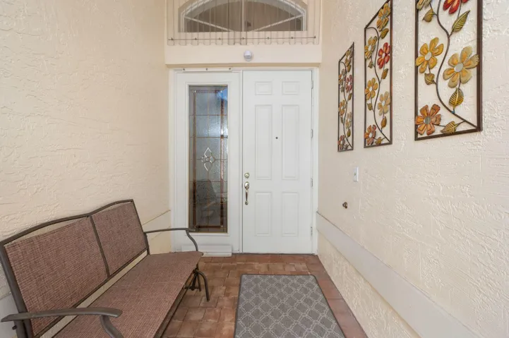 Screened front porch