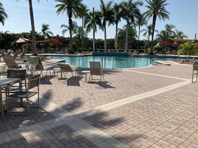 Clubhouse pool is a hub for activities