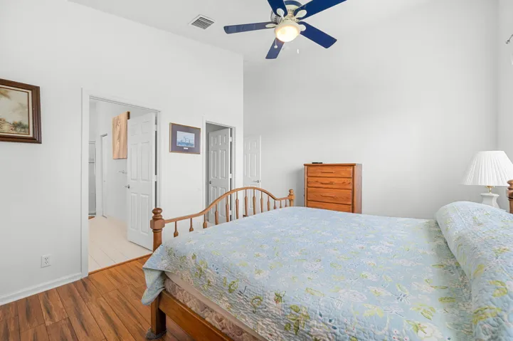 Primary bedroom has a massive closet