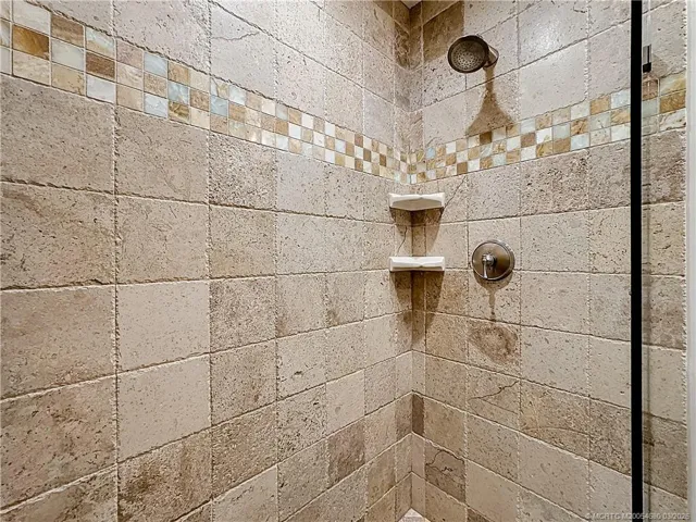 guest bathroom with shower.