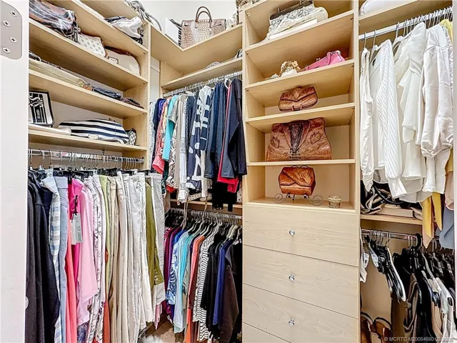 Walk in closet in Main bedroom
