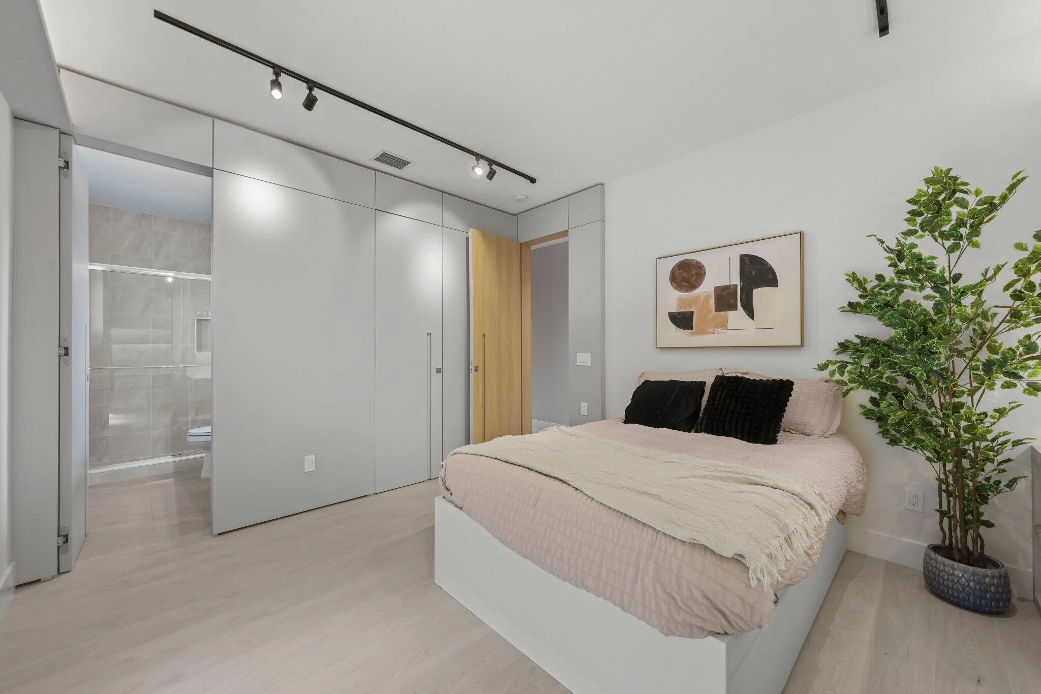 Upstairs 2nd bedroom. All custom built ins