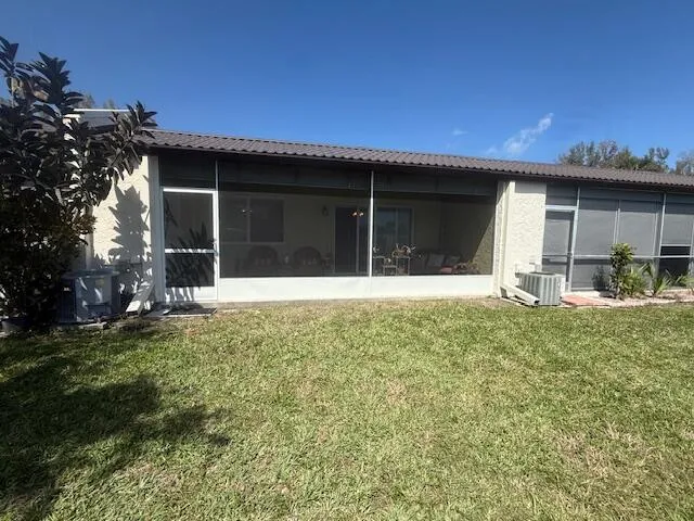 backyard of villa