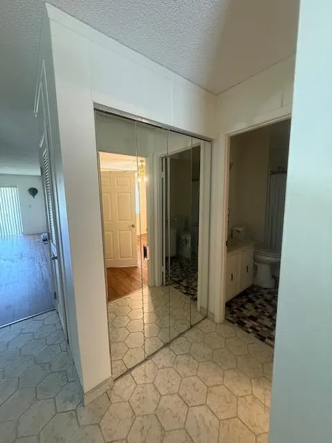 mirrored hall closet