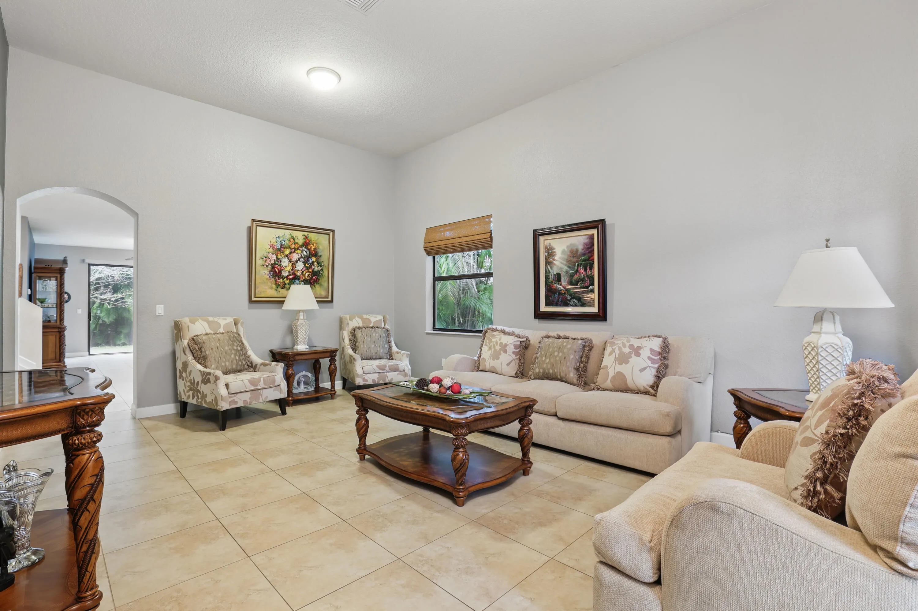 Tile throughout living areas