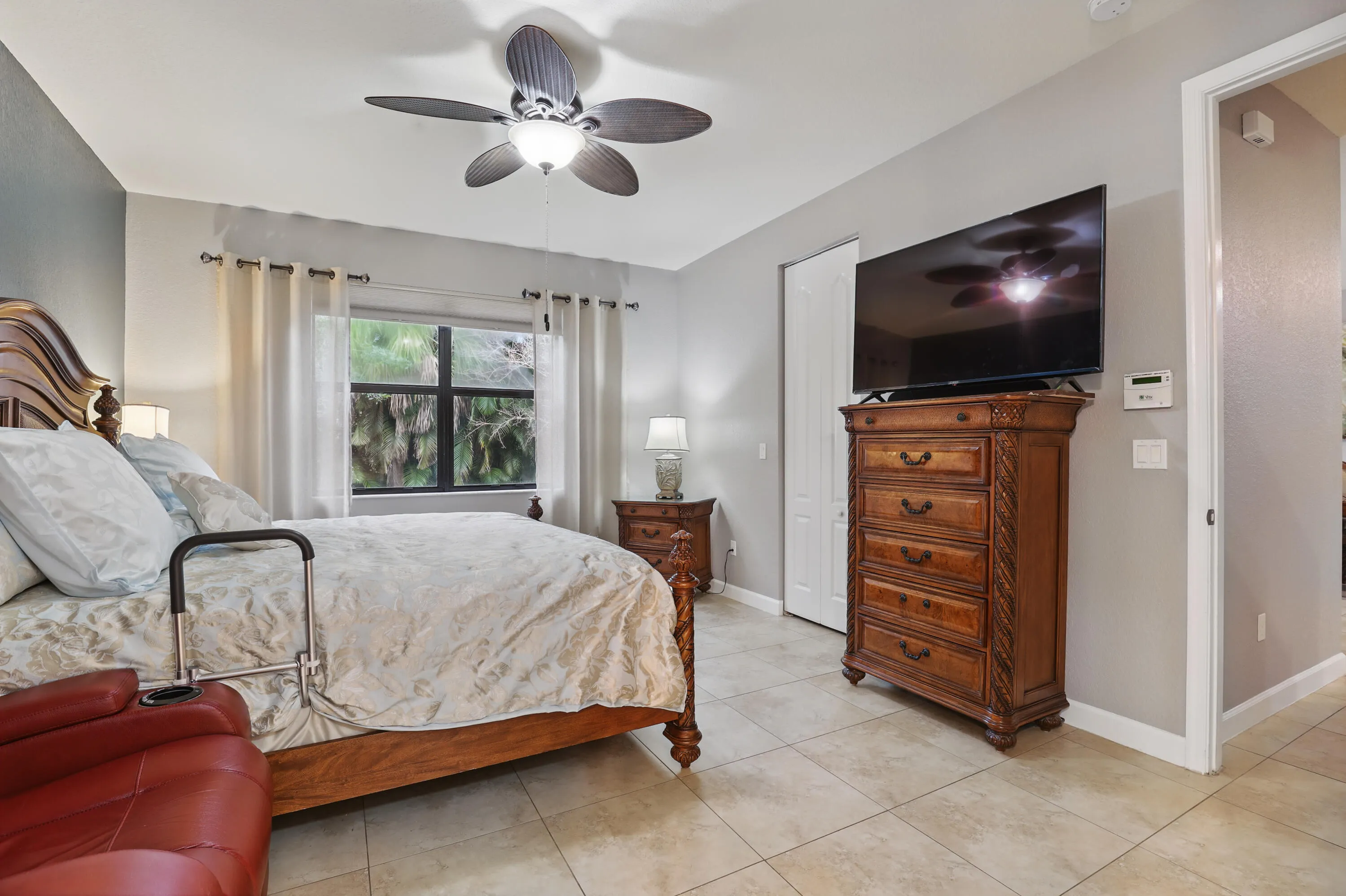 Ceramic tile flooring