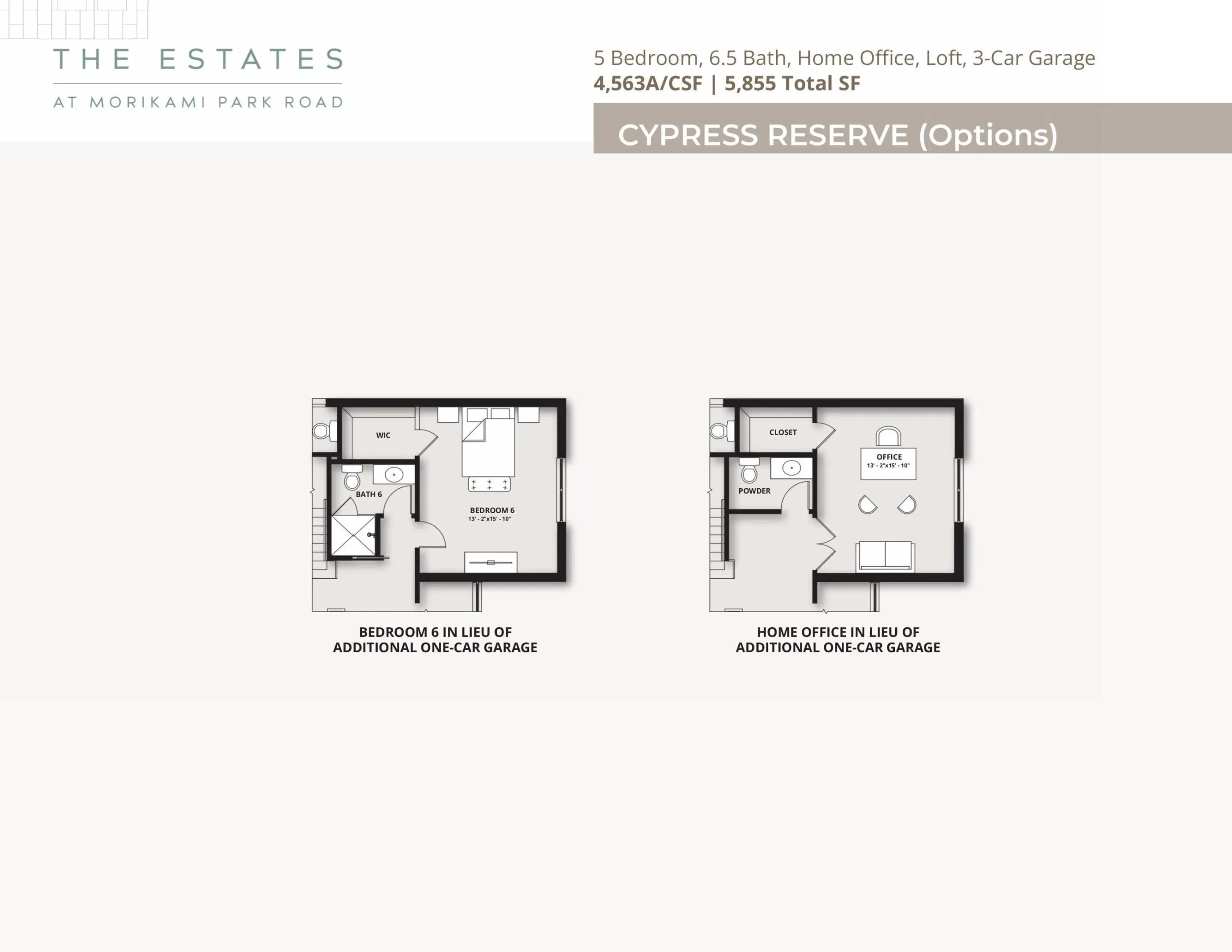 Cypress Reserve Options structual