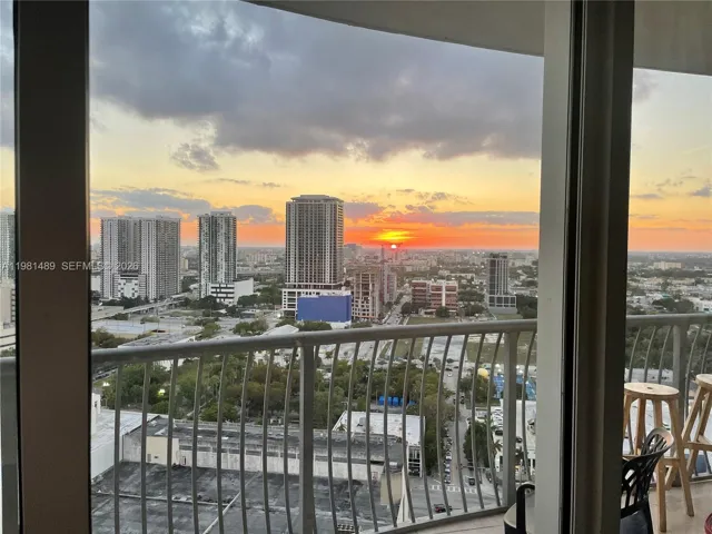 The sunset here is spectacular.