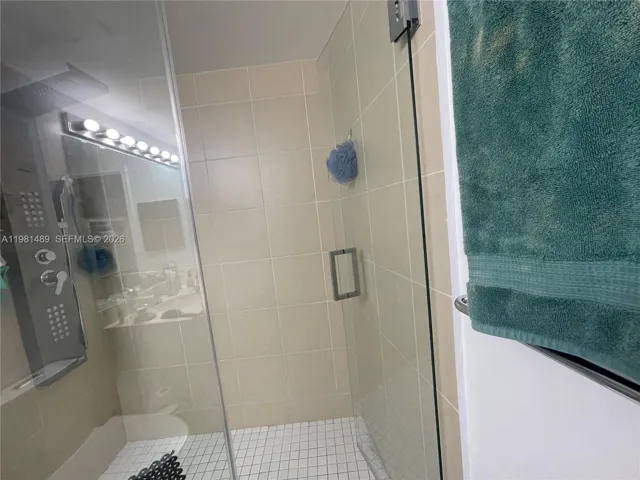 Shower master bath.