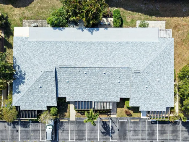 Building Drone Above