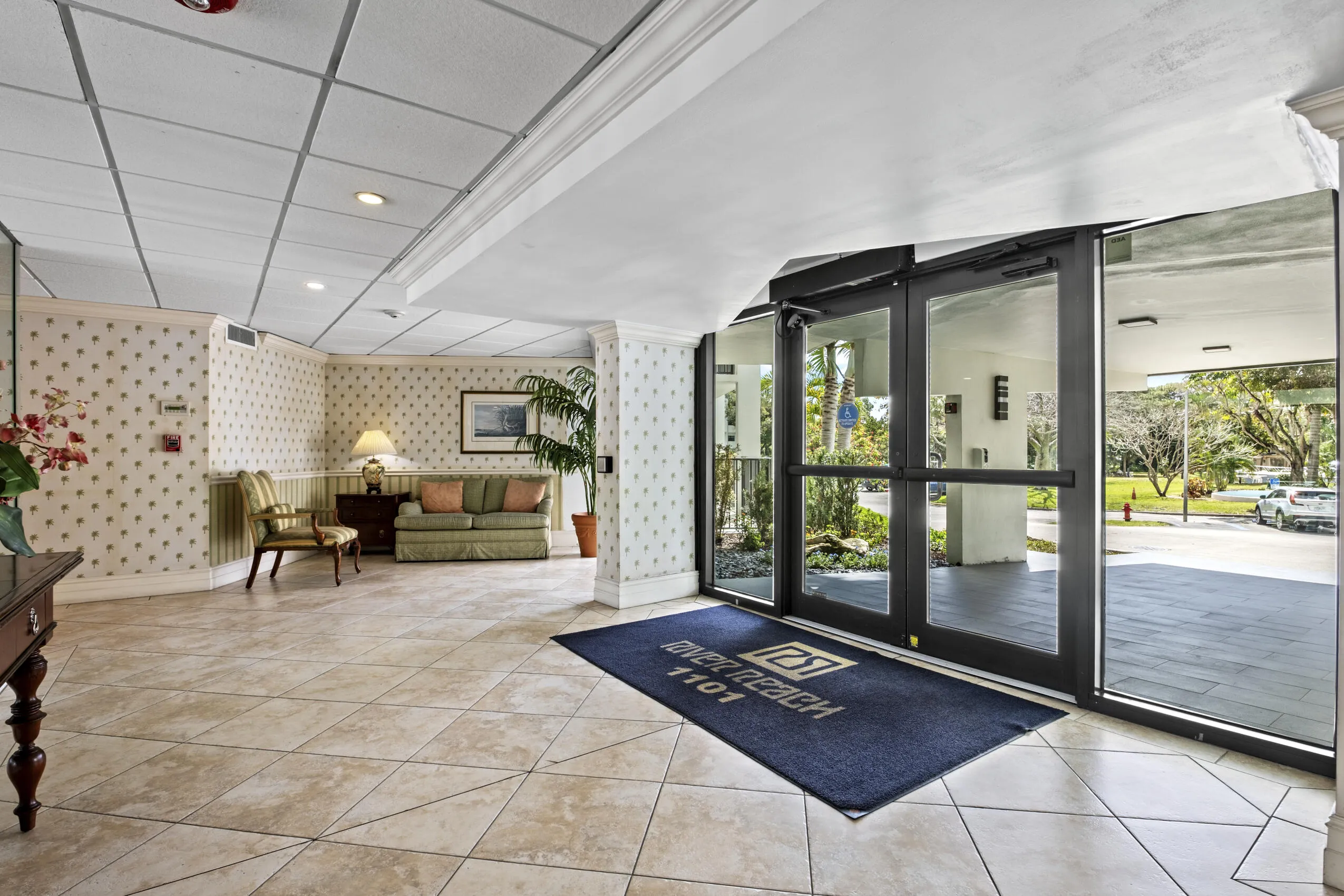 Front door to 1101 River Reach