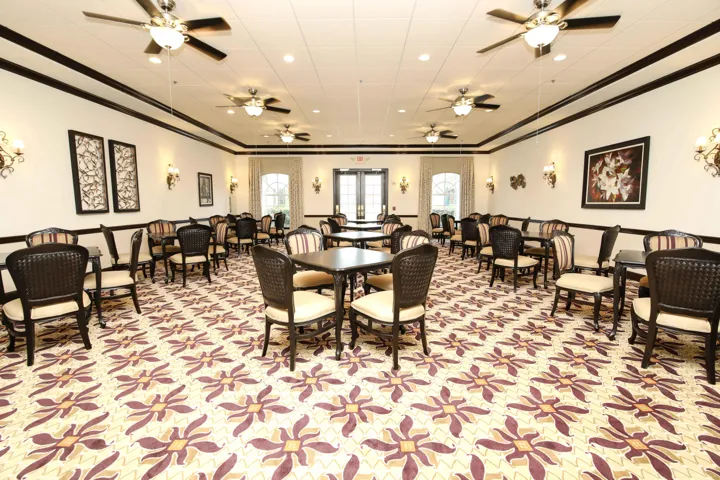 One of 2 card/game rooms and a poker room available for clubs and resident play
