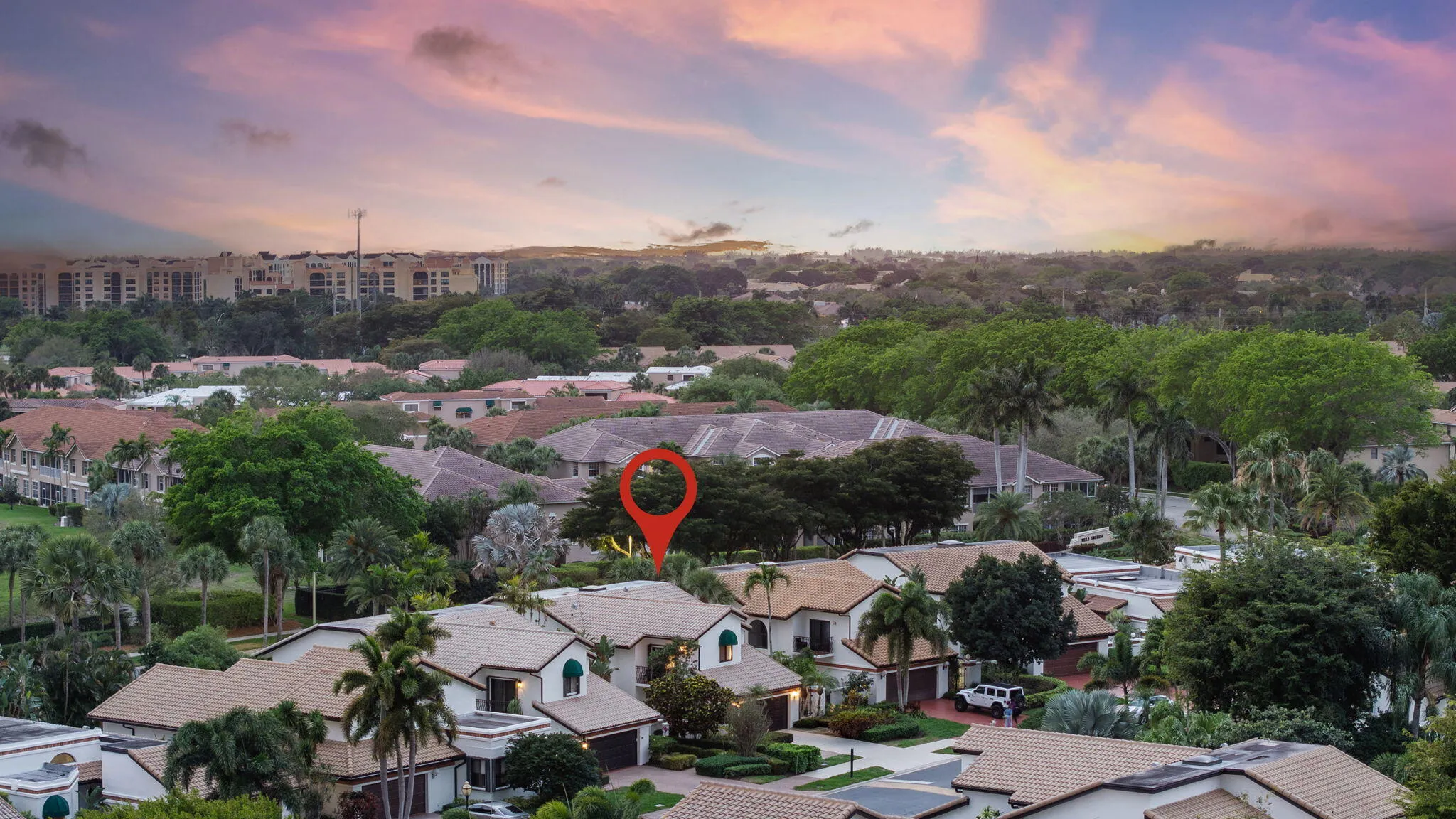 Twilight Aerial View
