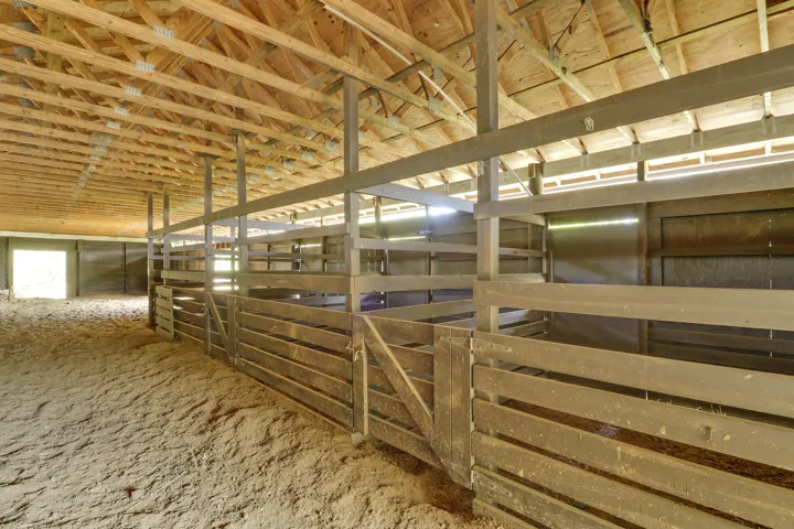 inside of barn
