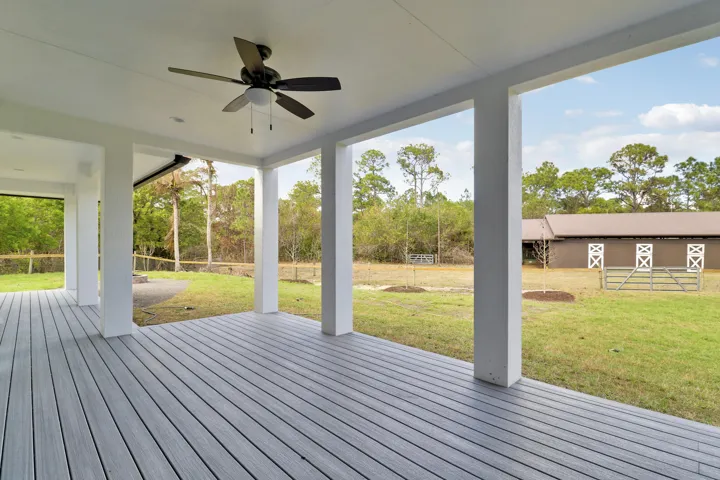 downstairs lower back deck