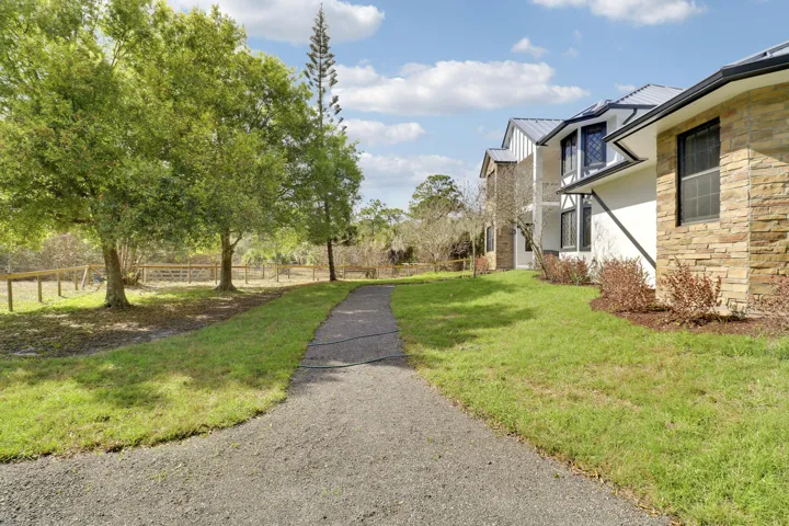 entrance path to house