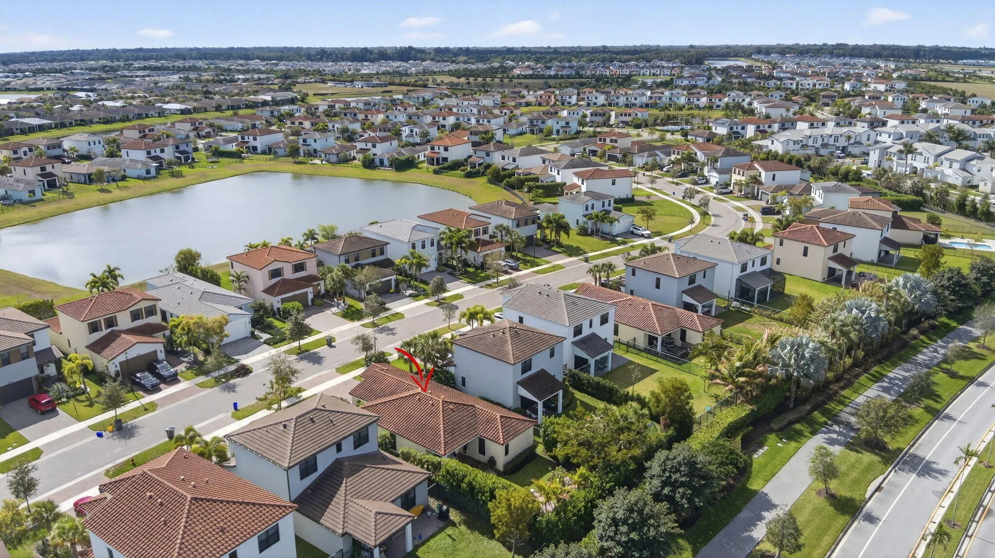 Aerial View of Property