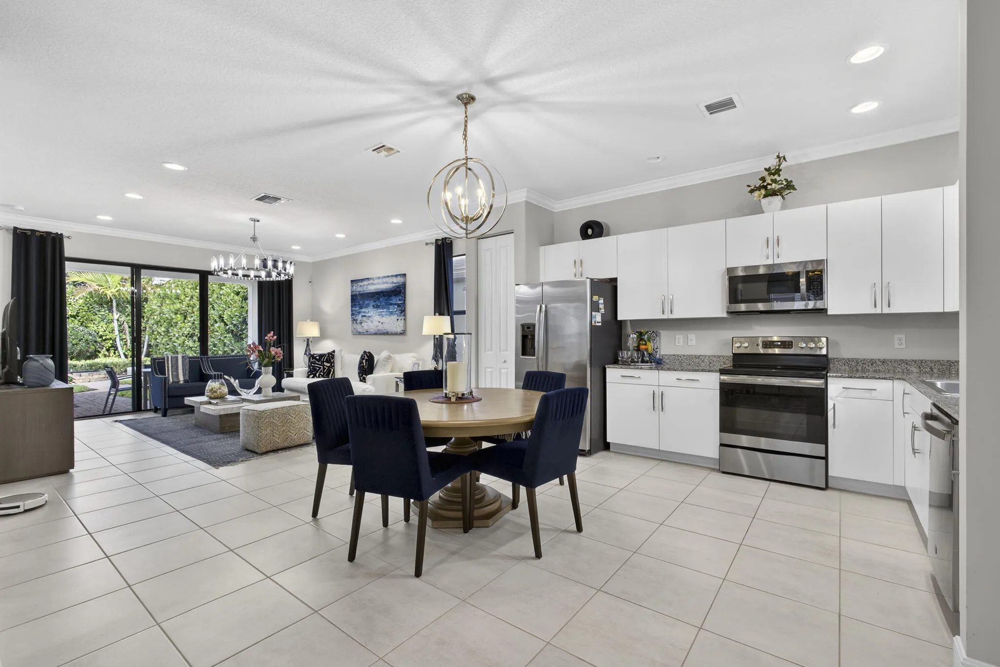 Expansive Living & Dining Room