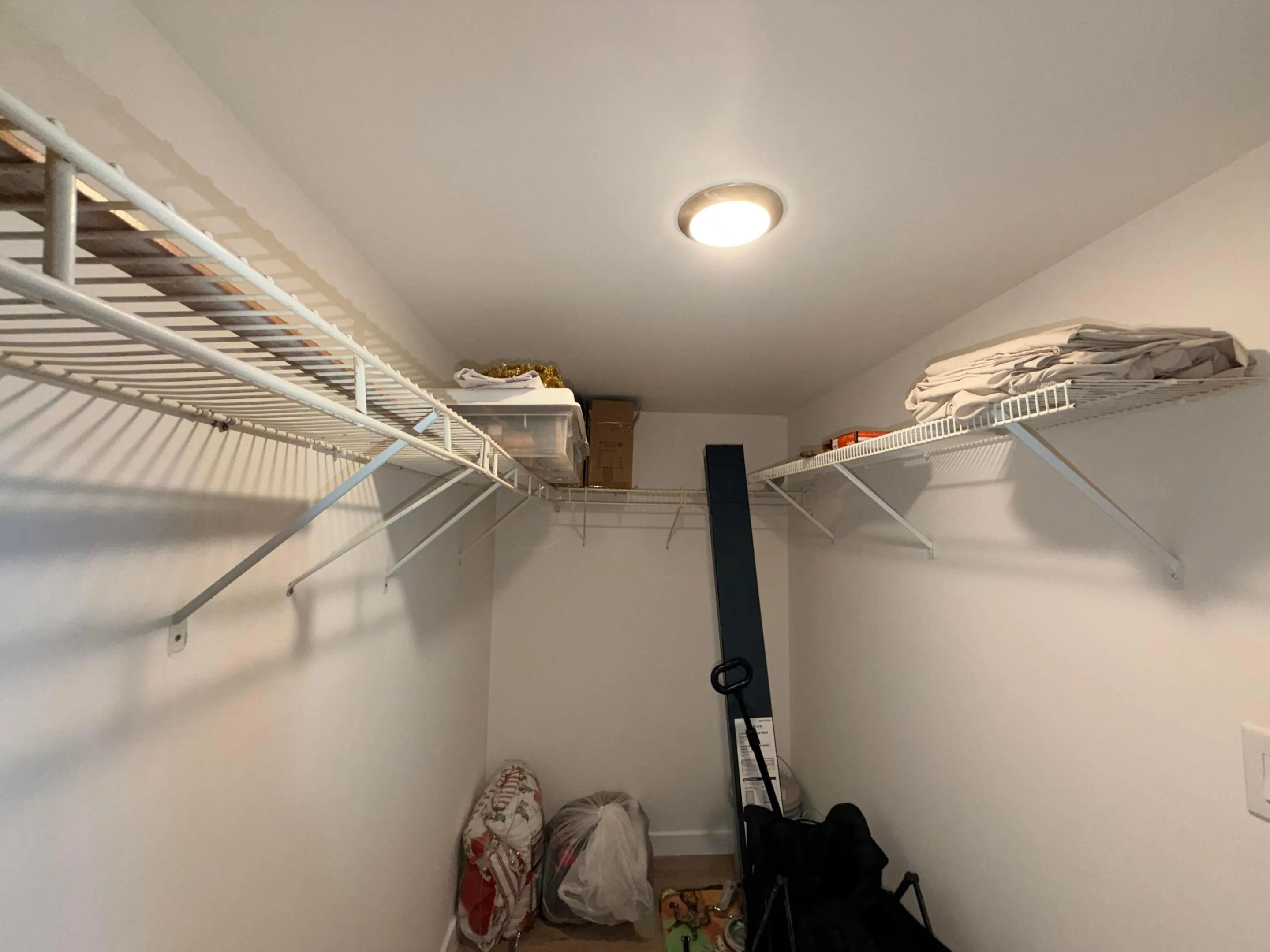 HUGE walk in closet in bedroom