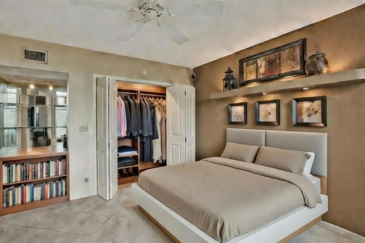 3rd room virtually staged as bedroom