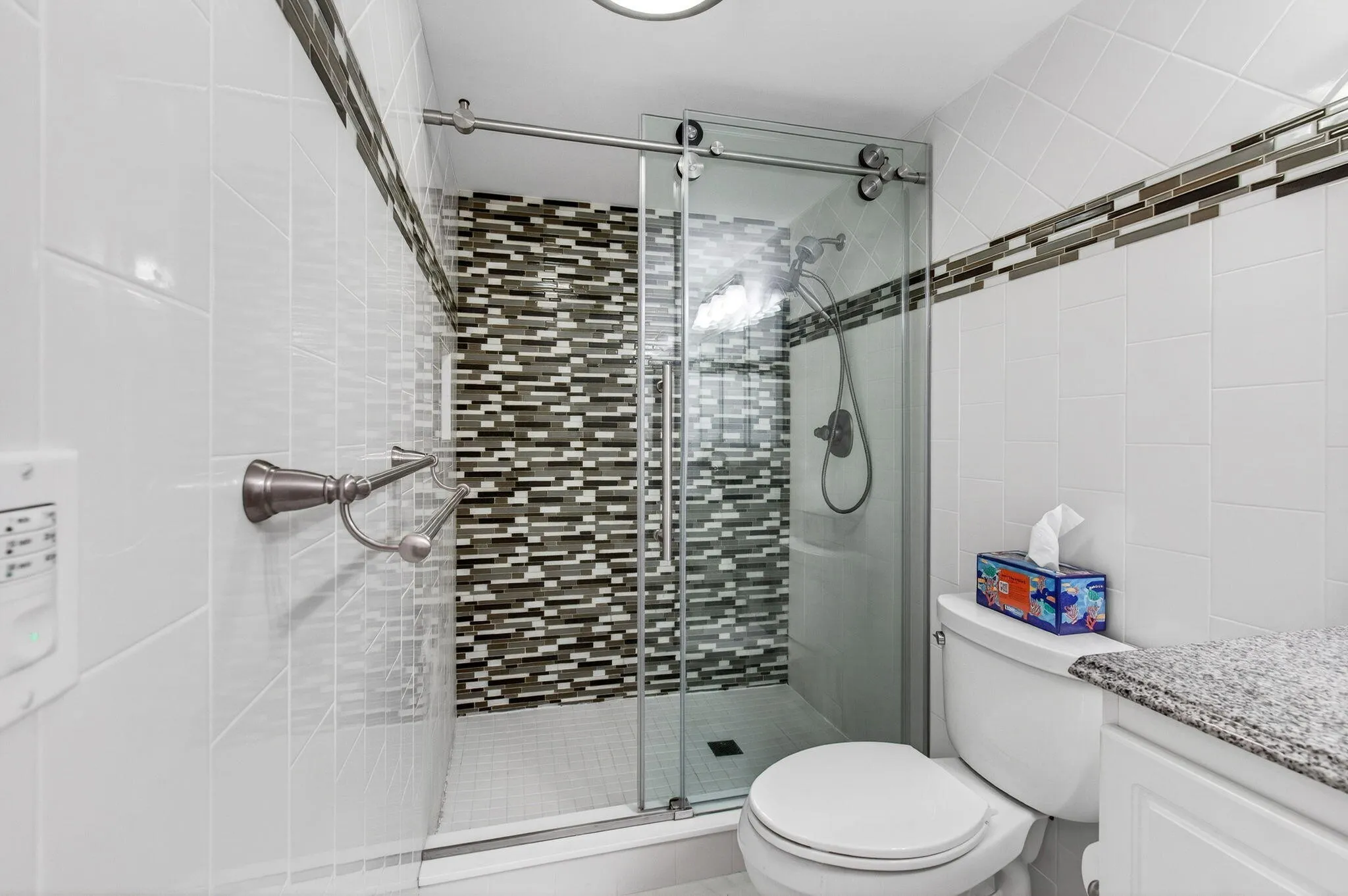 Guest BA Walk-in Shower, Glass Esclosure