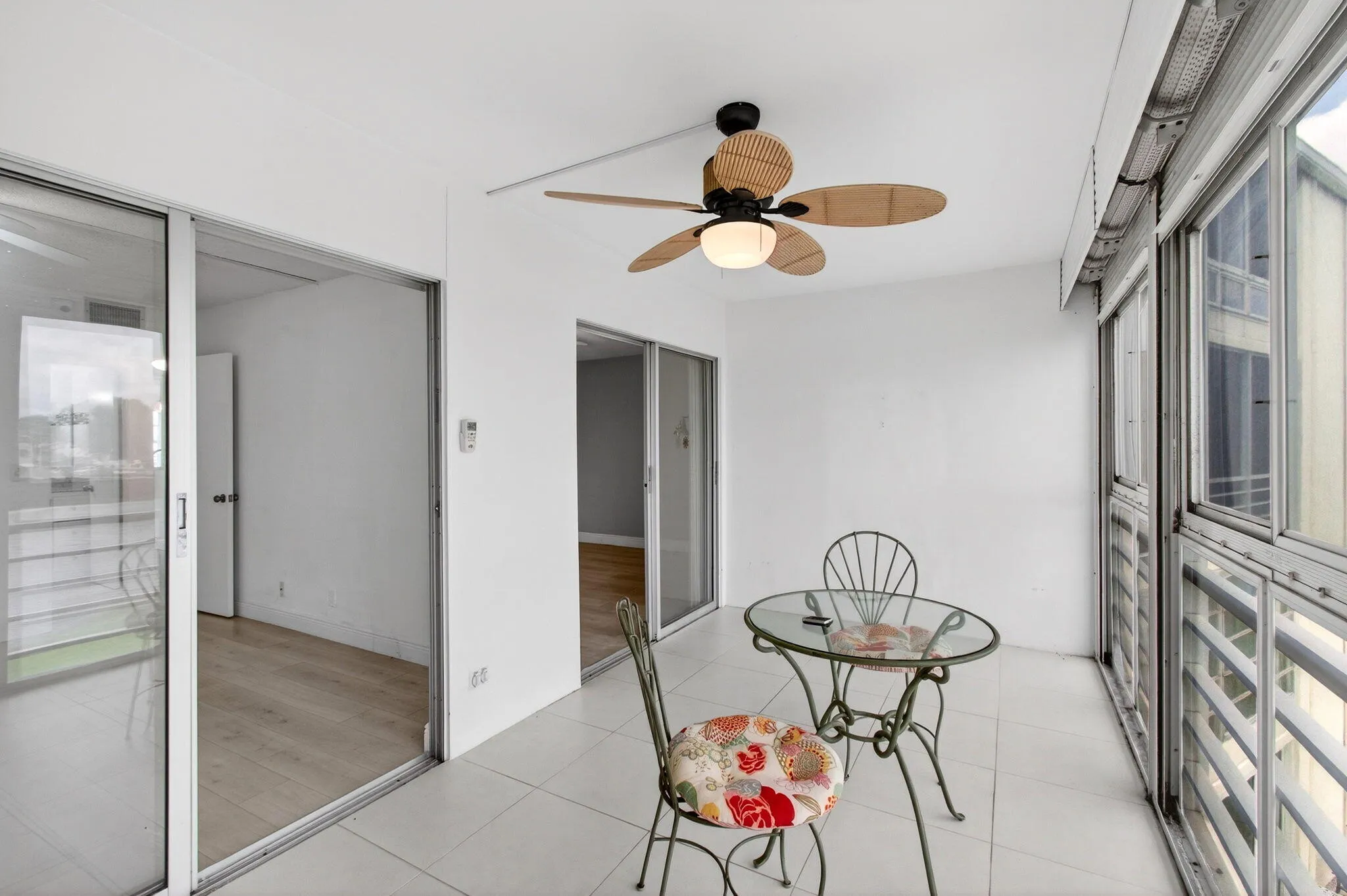 Sliders from both Bedrooms