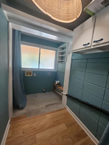 Interior laundry room