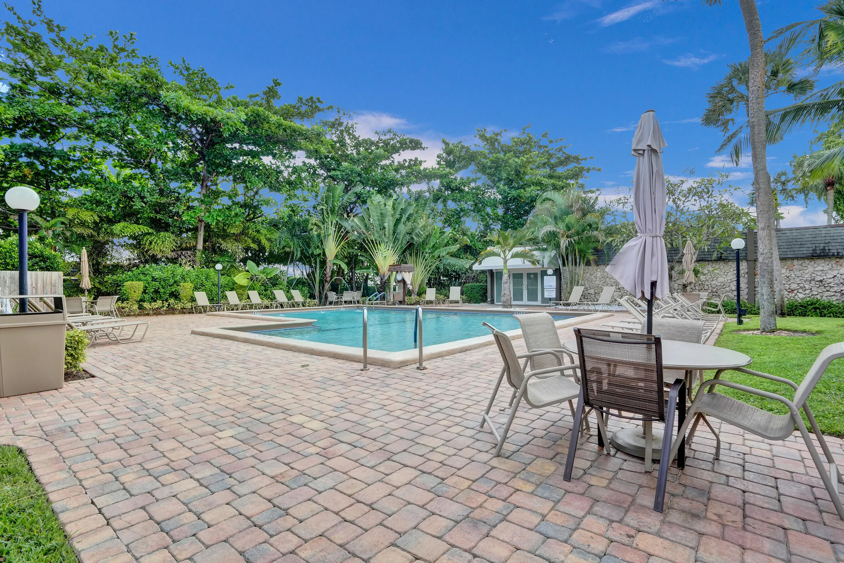 Pool area near the gym and common area.