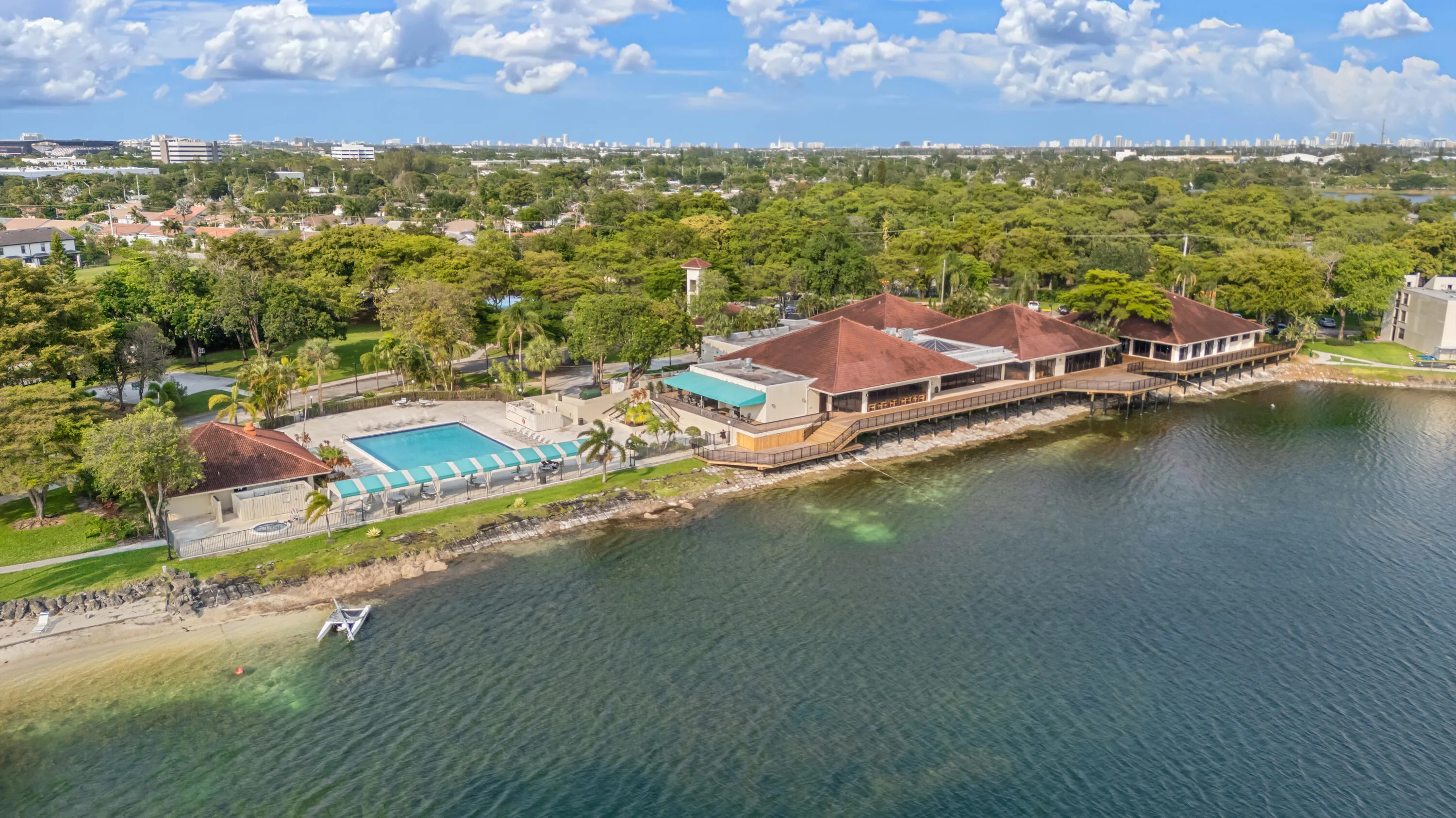 LE Main Pool Aerial
