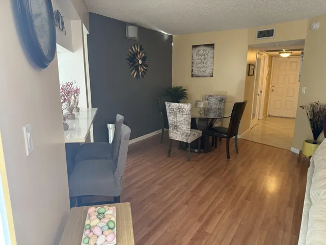 View to dining room from living room