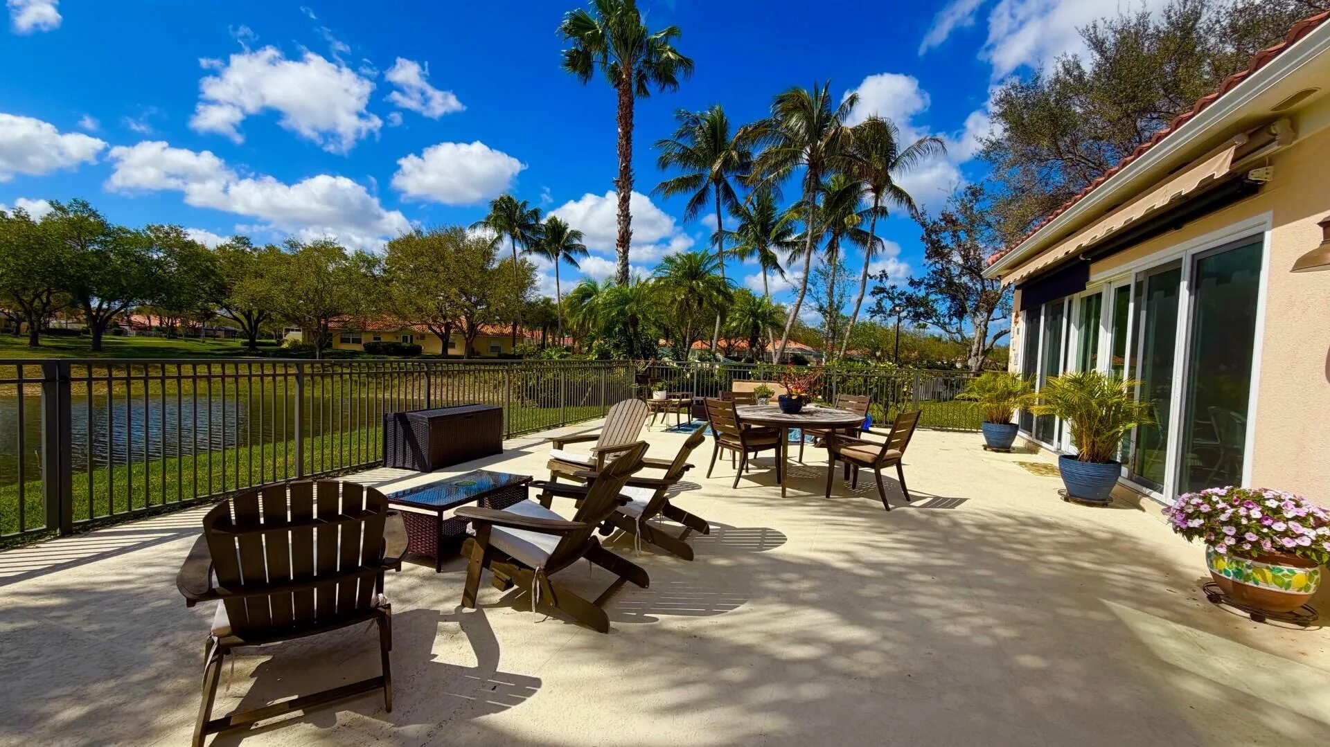 Patio & Lake View