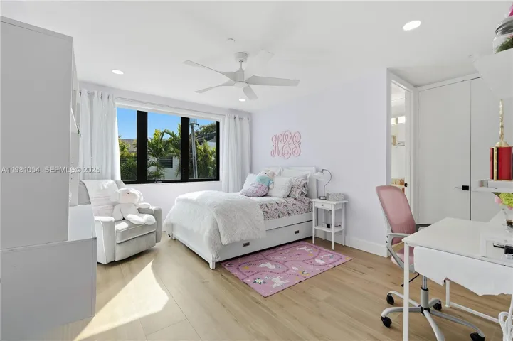 spacious 2nd bedroom on 2nd level, opposite side of primary suite. 2 spacious closets