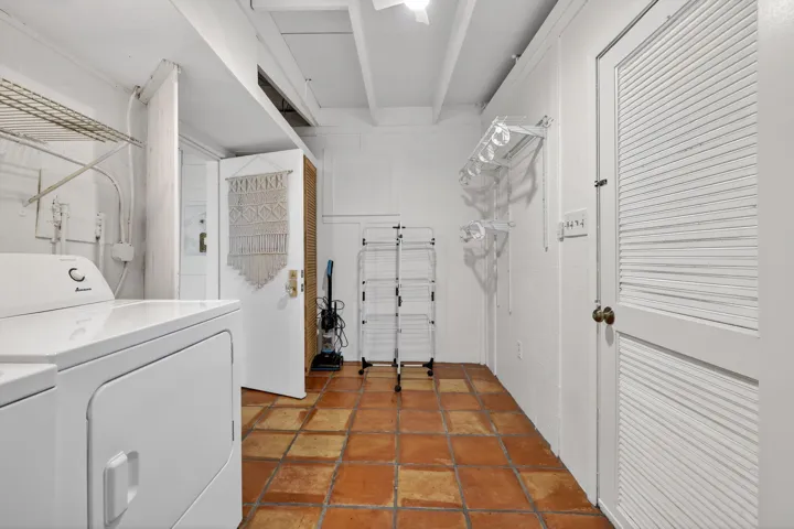 Generous laundry room