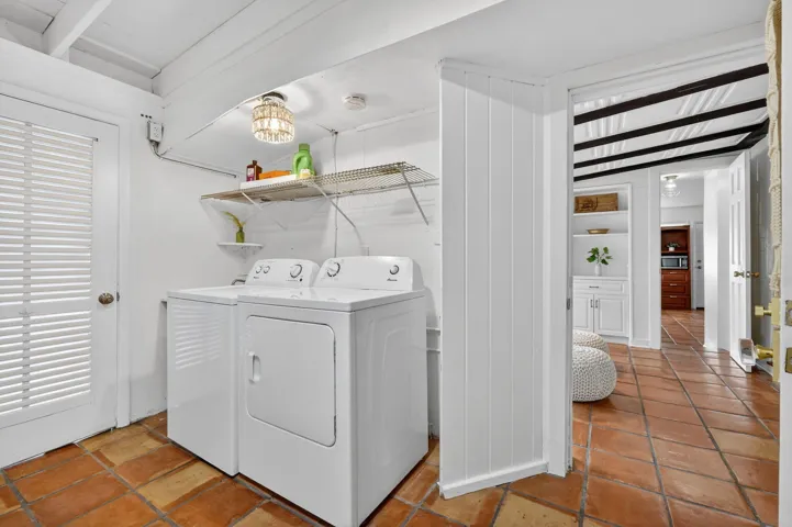 Generous laundry room