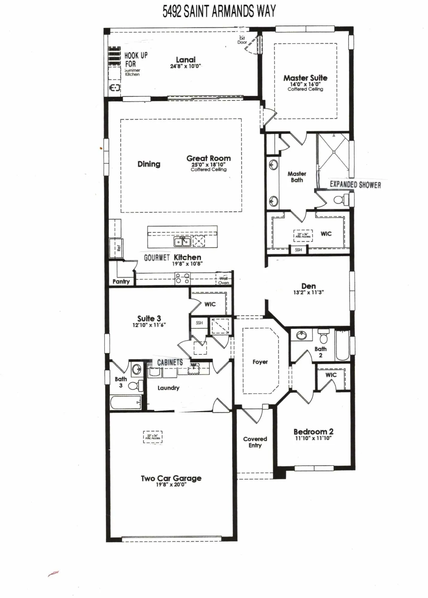 Floorplan 5492 Saint Armands