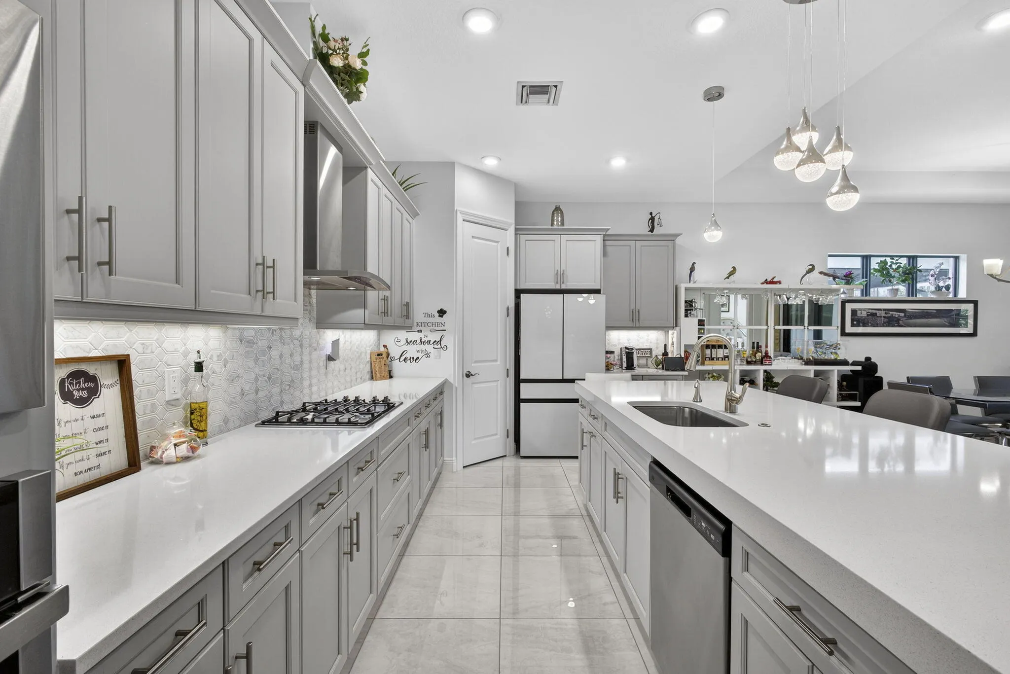 Beautiful tile backsplash