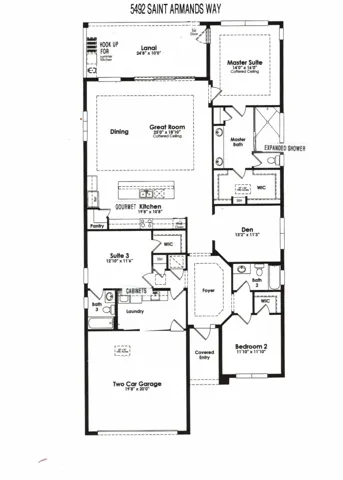 Floorplan 5492 Saint Armands
