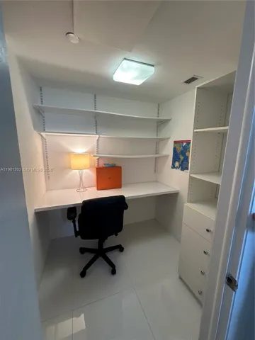 walk-in closet and office connected to Bedroom 2