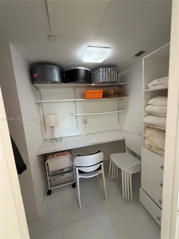 walk-in closet and office connected to Bedroom 2