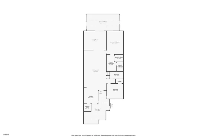 Floorplan with over 1,800 SF.