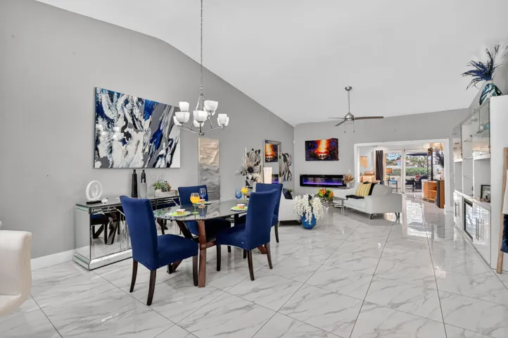 Dining area with room to roam.