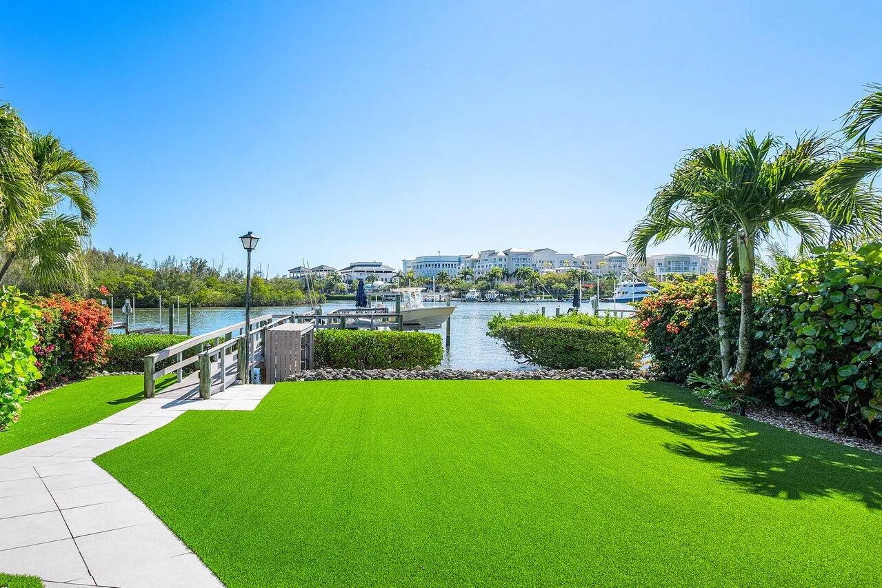 Enjoy low maintenance living with artificial turf backyard!