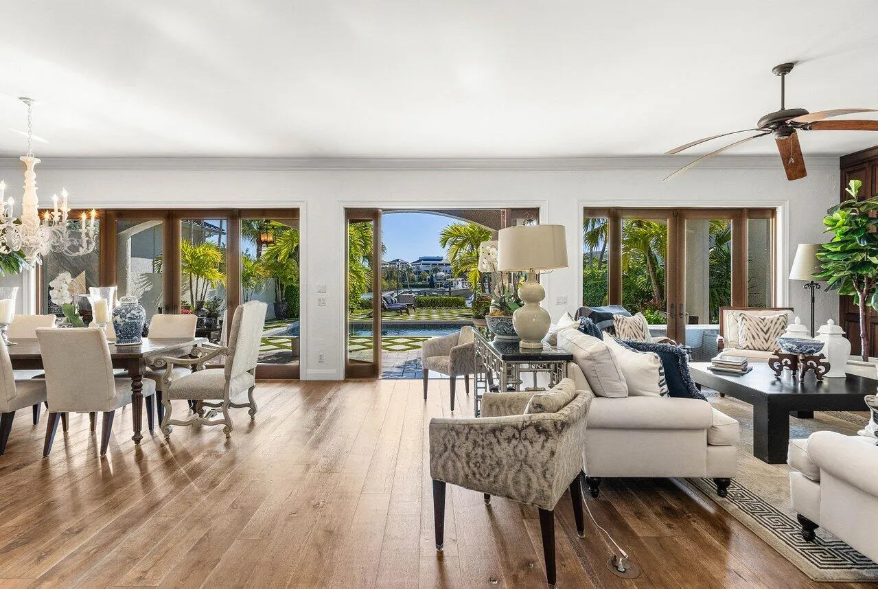 Enjoy views from your family room, kitchen and dining