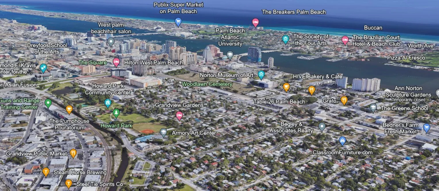 Downtown West Palm Beach Proximiy