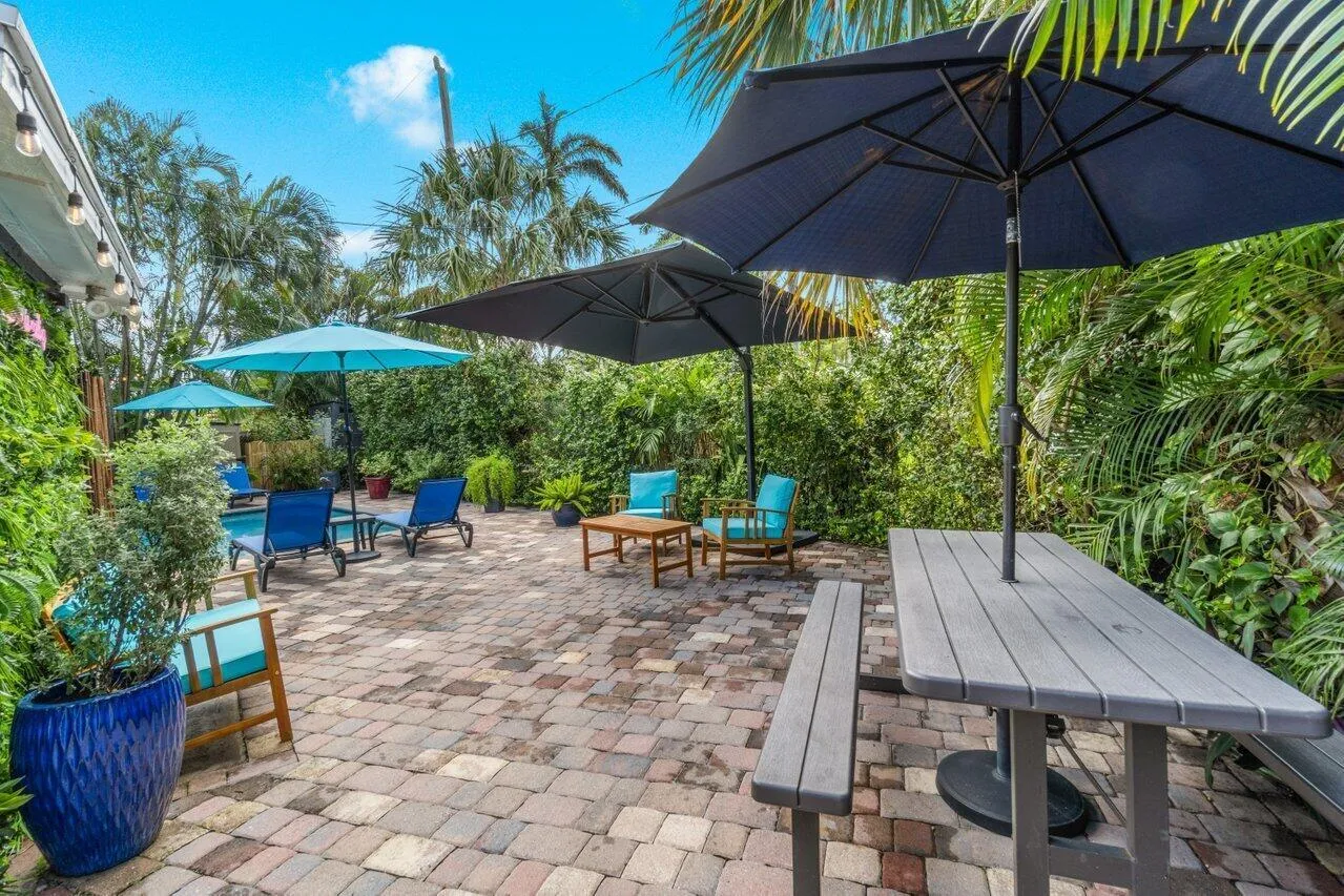 Picnic Table Seating by Grilling Area