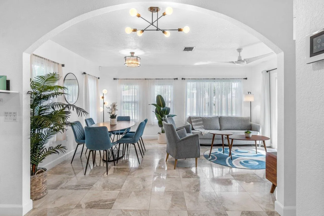 Light & Bright Living and Dining Areas