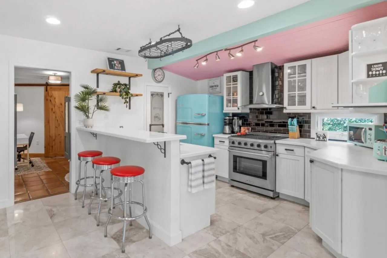 Retro-Style Kitchen with Modern Flair