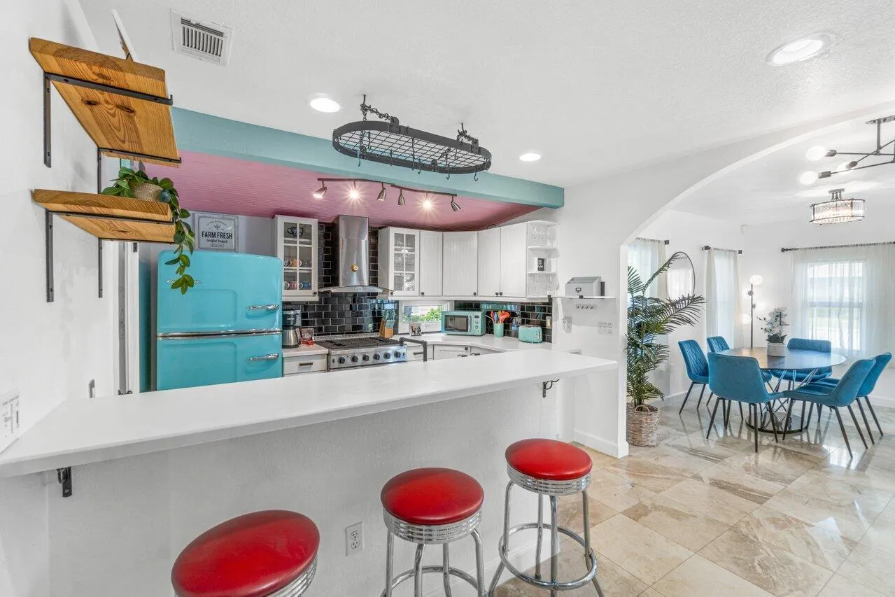 Retro-Style Kitchen with Modern Flair