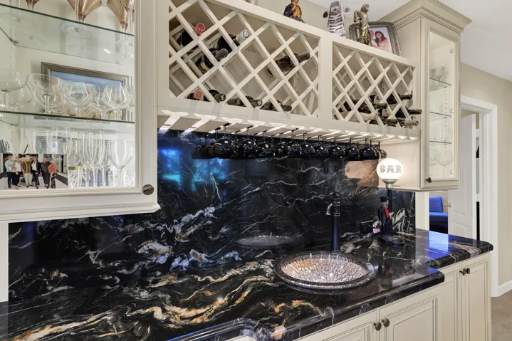 Custom wet bar